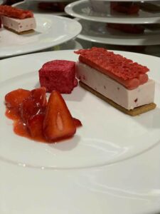 Strawberry themed dessert