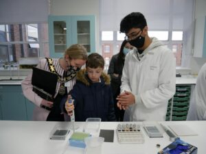 The Mayor of Reading, Councillor Rachel Eden's son tries to do some DNA profiling