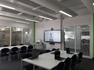 The inside of Reading College’s Employability Hub. 