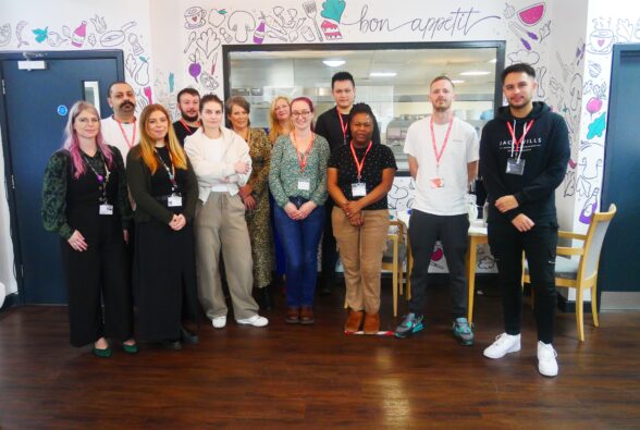 Group photo of apprentices and staff from Hall & Woodhouse and staff from Activate Learning