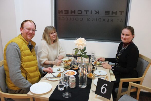 Guests dining at the Tapas evening at The Kitchen 